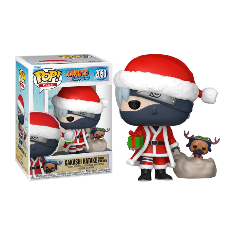 Funko POP Kakashi Hatake con Pakkun Navideño 2050 Naruto