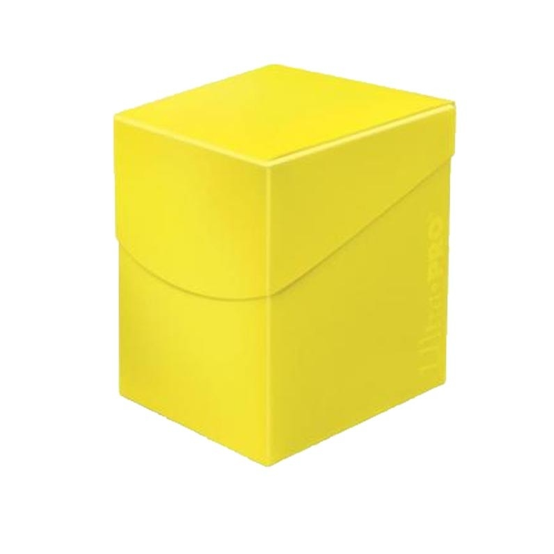 Caja de mazo Deck Box Eclipse 100 Amarillo Ultra Pro