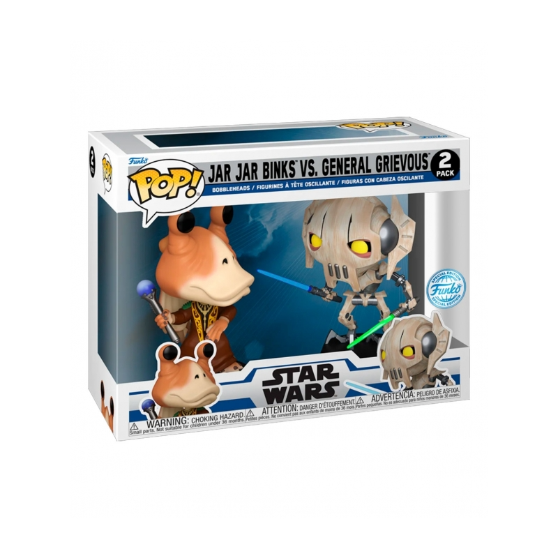 Funko POP Jar Jar Binks VS General Grievous 2 Pack
