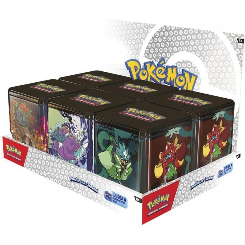 Lata Stacking Tins Escarlata y Púrpura Spring 2025 Pokémon TCG ESPAÑOL