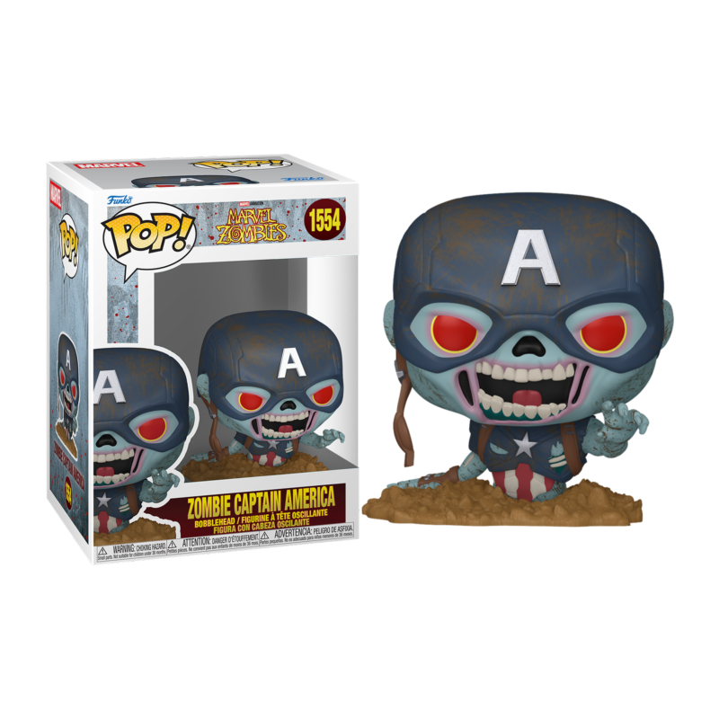 Funko Pop Capitan America Zombi 1554 Marvel Zombies