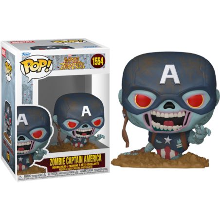 Funko Pop Capitan America Zombi 1554 Marvel Zombies