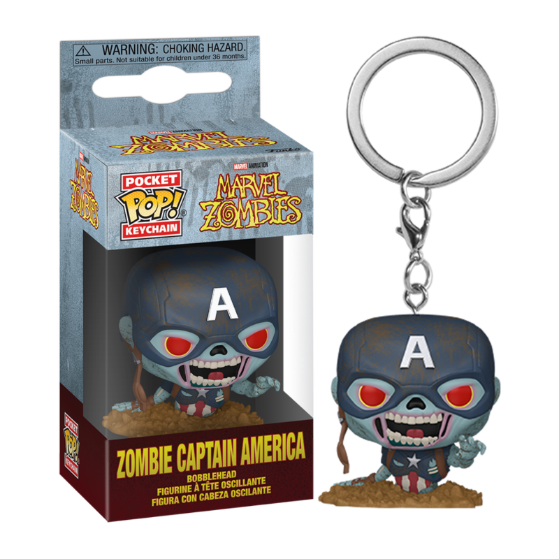Llavero POP Capitan America Zombi