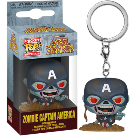 Llavero POP Capitan America Zombi