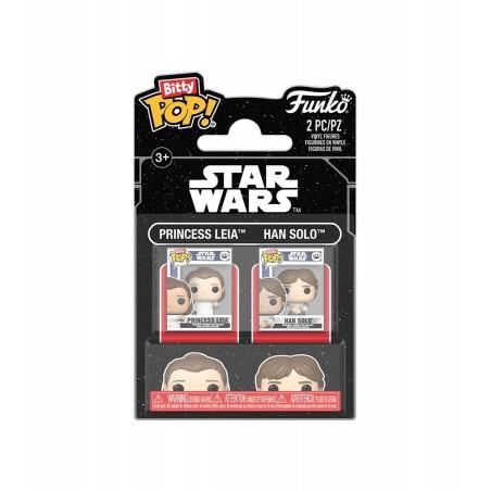 Funko Pop Bitty Pack Princess Leia and Han Solo Star Wars