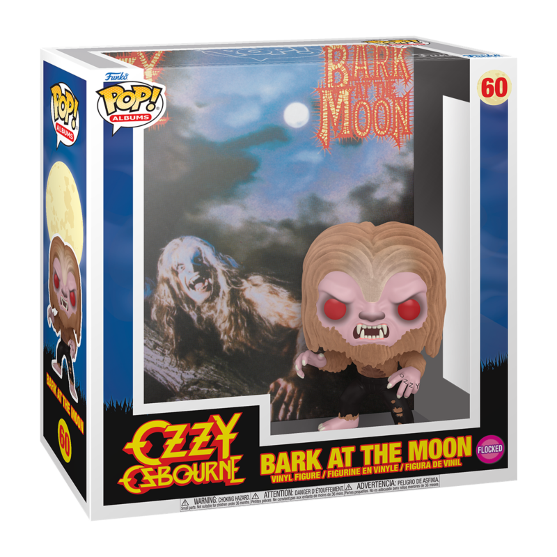 Funko POP Cover Ozzy Osbourne 60 Bark at the Moon Flocked
