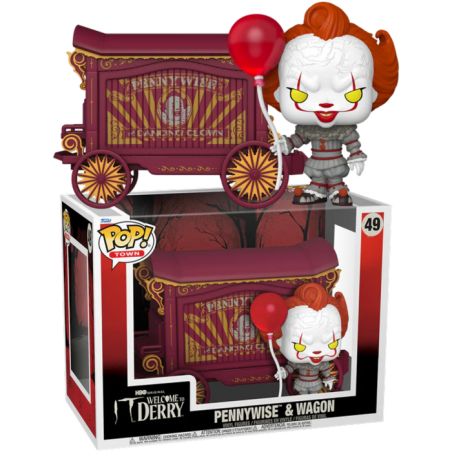 Funko POP Town Pennywise and Wagon Carreta 49  Welcome to Derry It