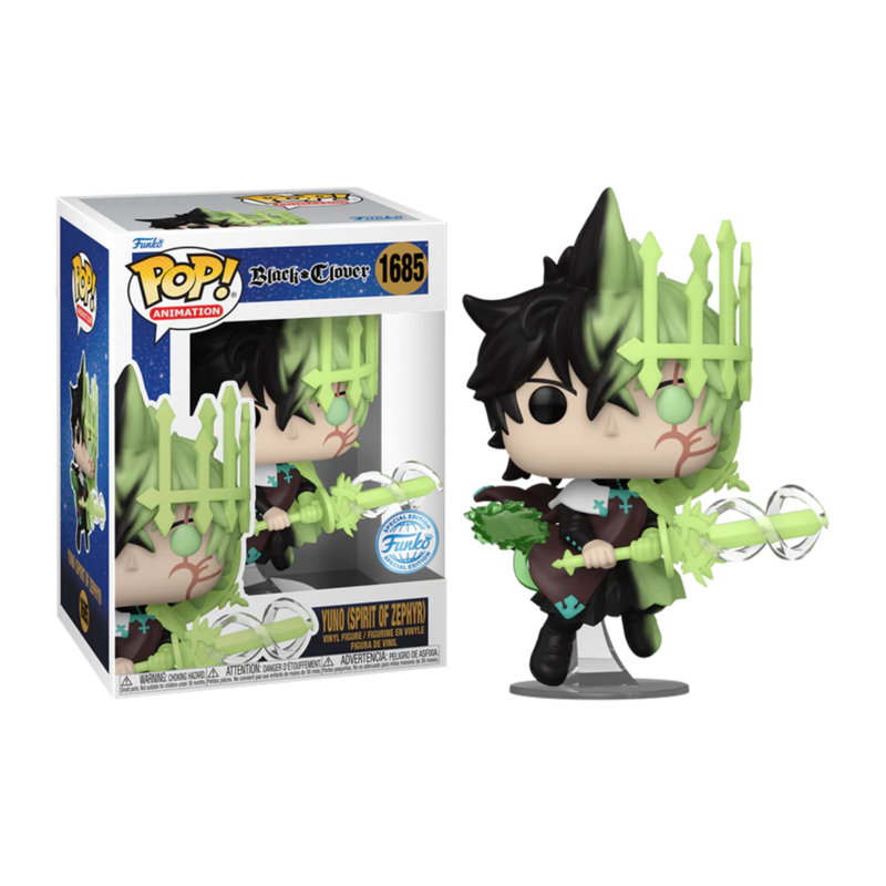 Funko POP Yuno Spirit Of Zephyr 1685 Black Clover