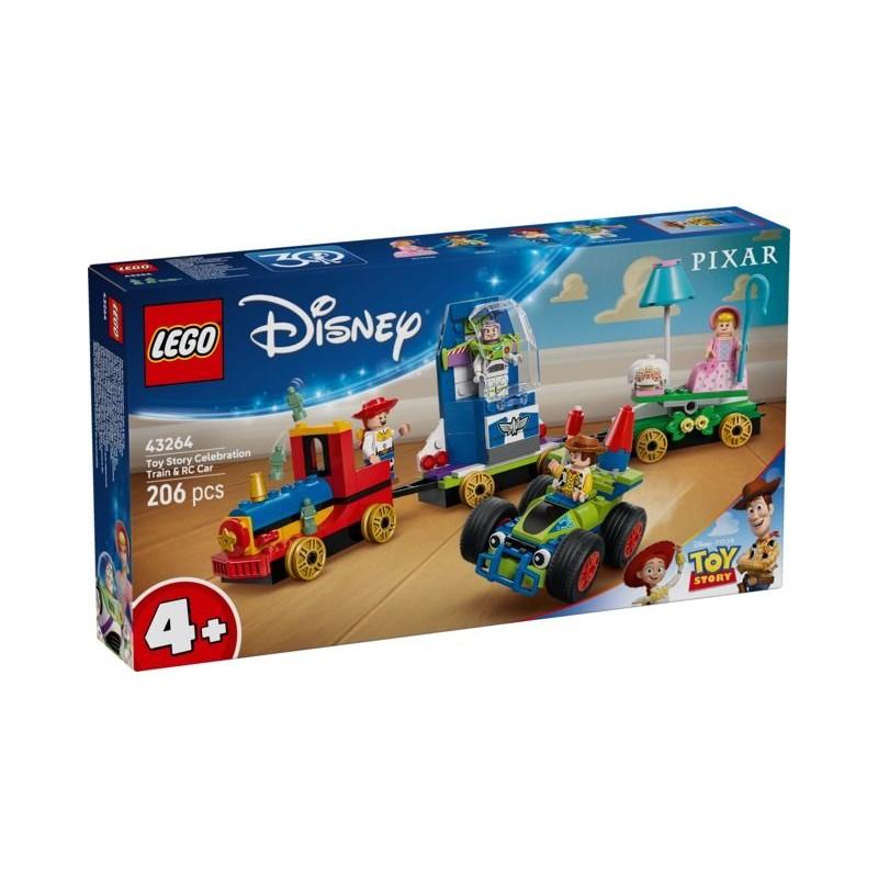 LEGO Disney™ 43264 Tren de Celebración de Toy Story y Coche RC