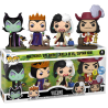 Funko POP Maléfica, Reina Malvada, Cruella de Vil y Capitán Garfio Disney Villains Pack 4