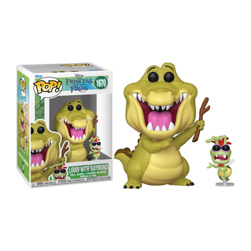 Funko POP Louis y Raymond 1670 Tiana y el sapo