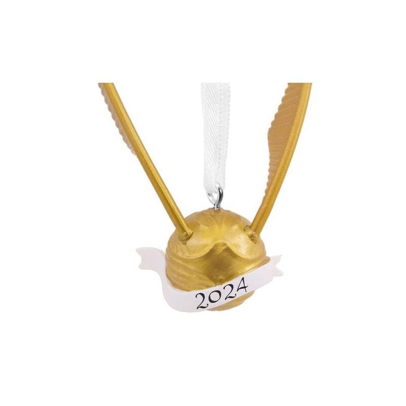 Figura decorativa Snitch dorada resina 9,5 cm