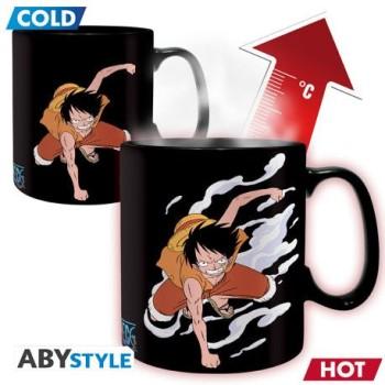 Taza Térmica Luffy y Ace One Piece 460ml