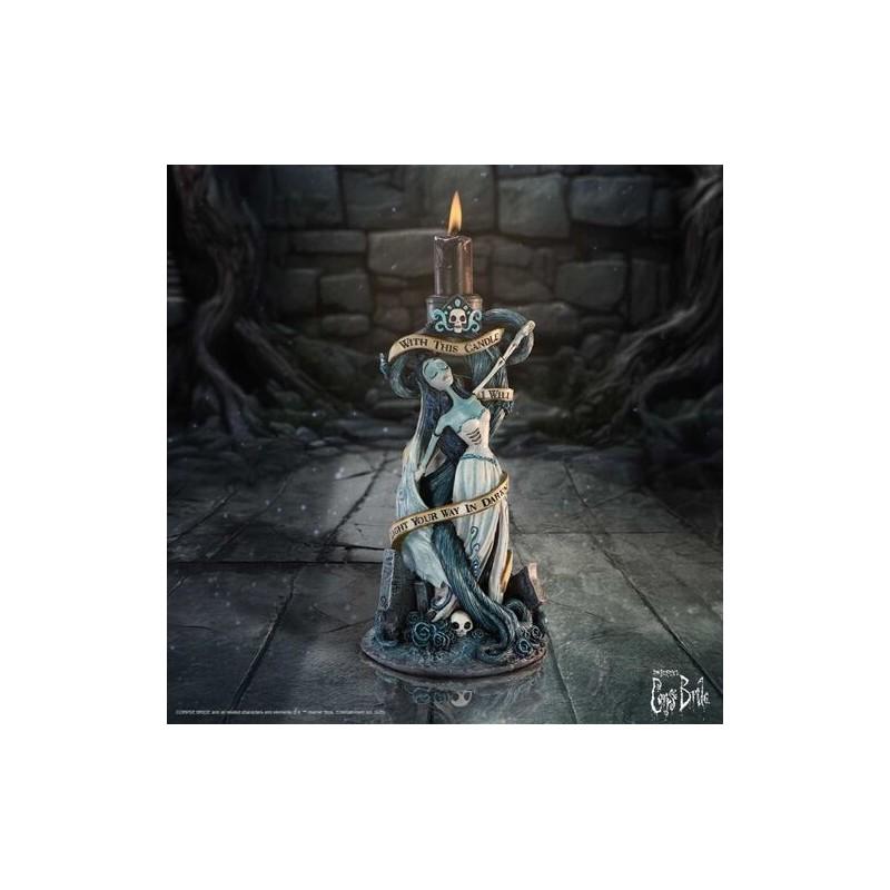 Sujetavelas La novia Cadáver "Con esta vela..."