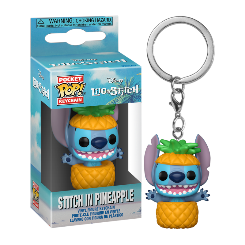 Llavero Funko POP Stitch dentro de una Piña