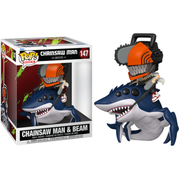 Funko POP Ride (Deluxe) Chainsaw Man & Beam 147…